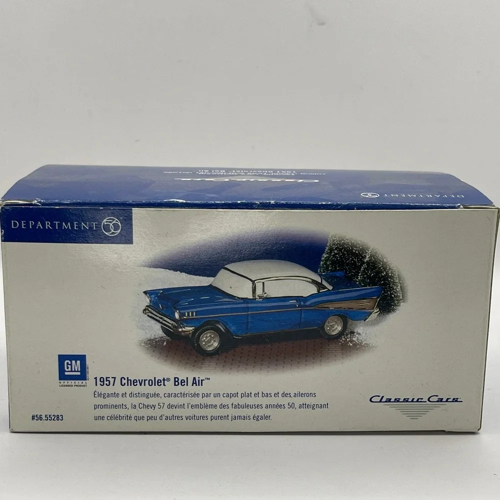 Department 56 Snow Village Classic Cars 1957 Chevrolet Bel Air 56.55283 Blue